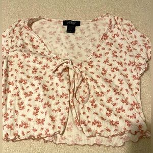 Cropped cover up with matching tube top